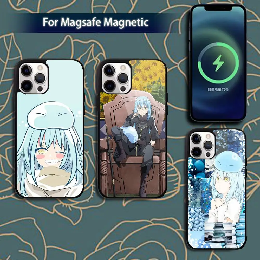 

S-Slime R-Rimuru-ES Anime Phone Case For iPhone 16,15,14,13,12,11,Pro,Max,Plus,Mini,Magsafe,Magnetic Wireless Charging Case