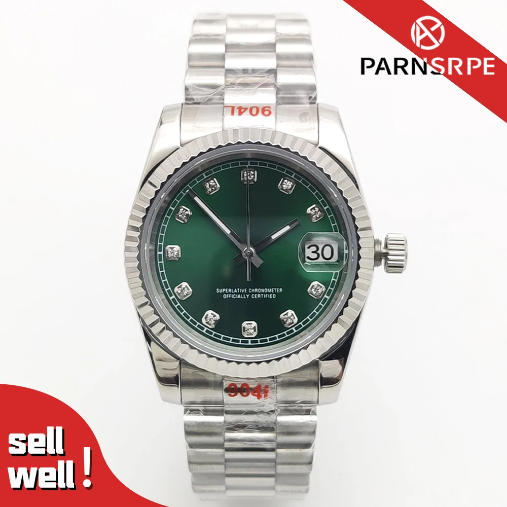 

Delicate Diamond dial 36/39mm Automatic Mechanical Luxury Watch wristwatch Waterproof Sapphire Fashion Design NH35 movement