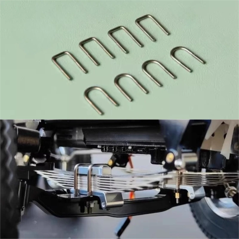 1/14 Tamiya RC 트럭 트레일러 티퍼 Scania Benz Actros Volvo MAN U 자형 M2 스프링 플레이트 나사 볼트