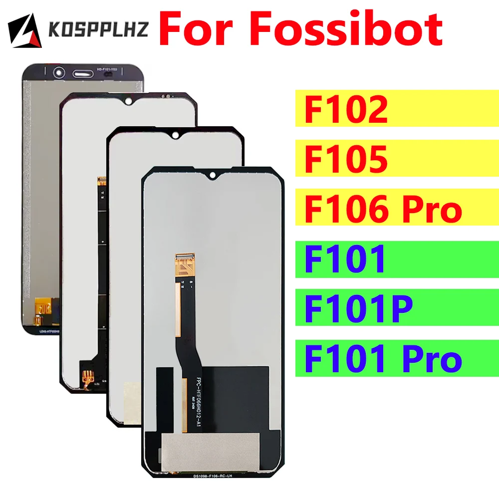 100% Tested For Fossibot F105 / F101 / F102 LCD Screen Front Display Replacement For F101P / F106 Pro LCD Display Touch Screen