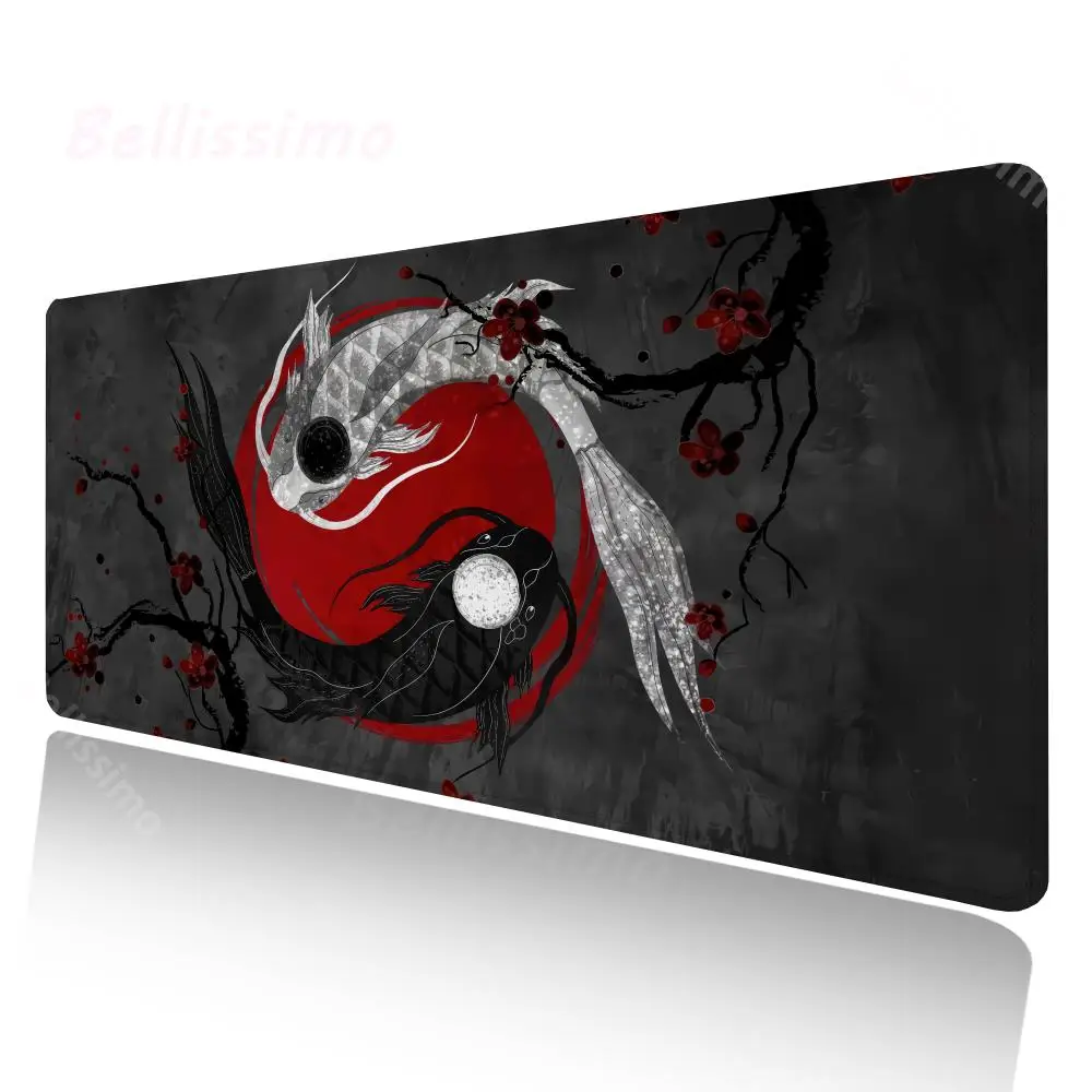 

Yinyang Fish Gaming Mouse Pad Computer Desk Mat Gamer Accessories Speed Mousepad Office Mats Keyboard Mause Carpet Non-slip Rug