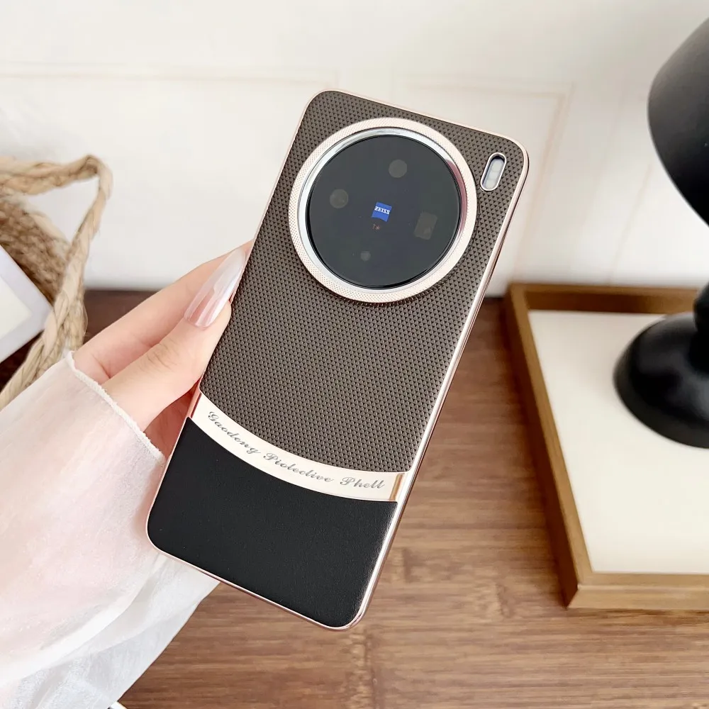 

Для VIVO X200 Ultra чехол новый роскошный жесткий модный защитный чехол из искусственной кожи для VIVO X200 Pro Mini X200Ultra чехол для телефона