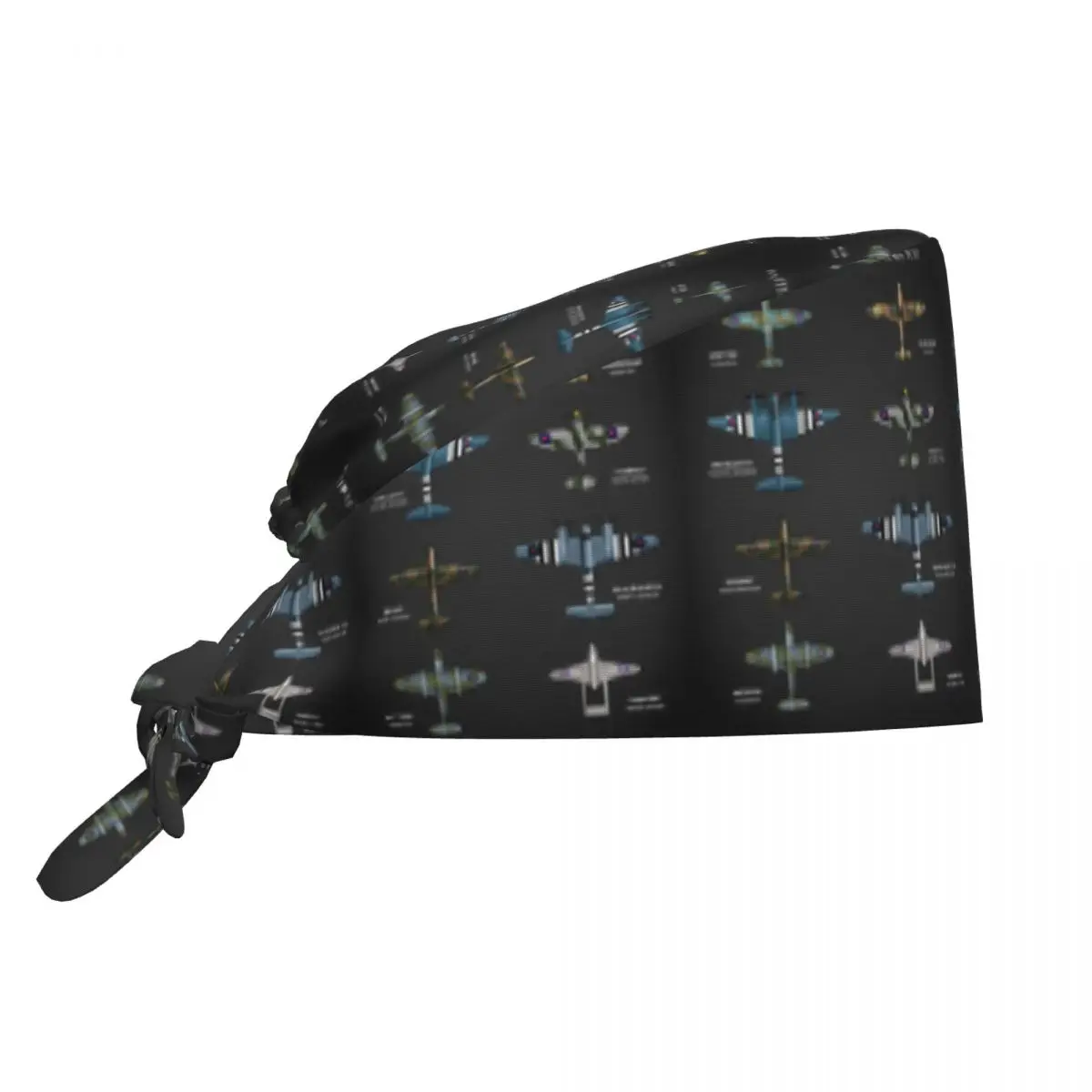WW2 Fighter Aircraft Of The RAF Scrub Hat Doctor Working Surgical Cap Herren Damen Verstellbare Pflegekappen für Zahnärzte