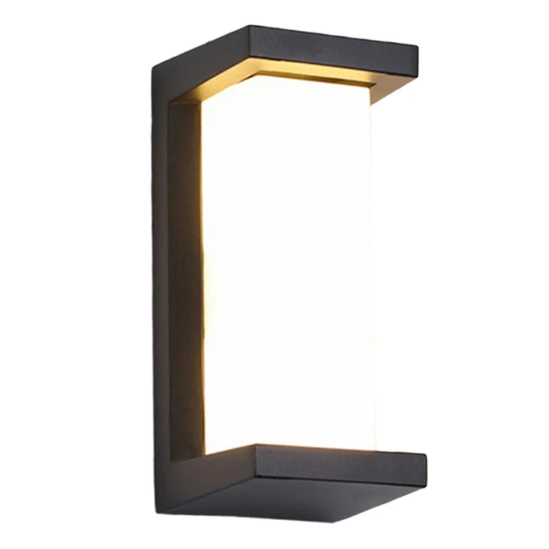 

ABZV-Front Porch Light LED Exterior Lighting Fixtures, Outdoor Wall Lights For House 3 Colors Changeable IP65 Waterproof