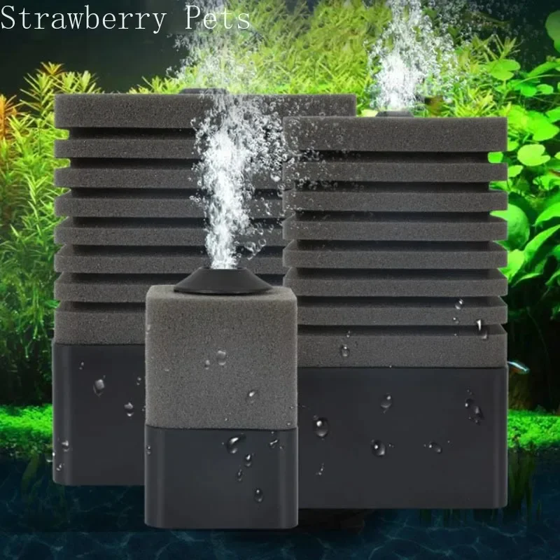 New Bio Sponge Filter for Aquarium Fish Tank Shrimp Pond Air Pump Biochemical Filtration Noiseless Foam Aquarium Accessories