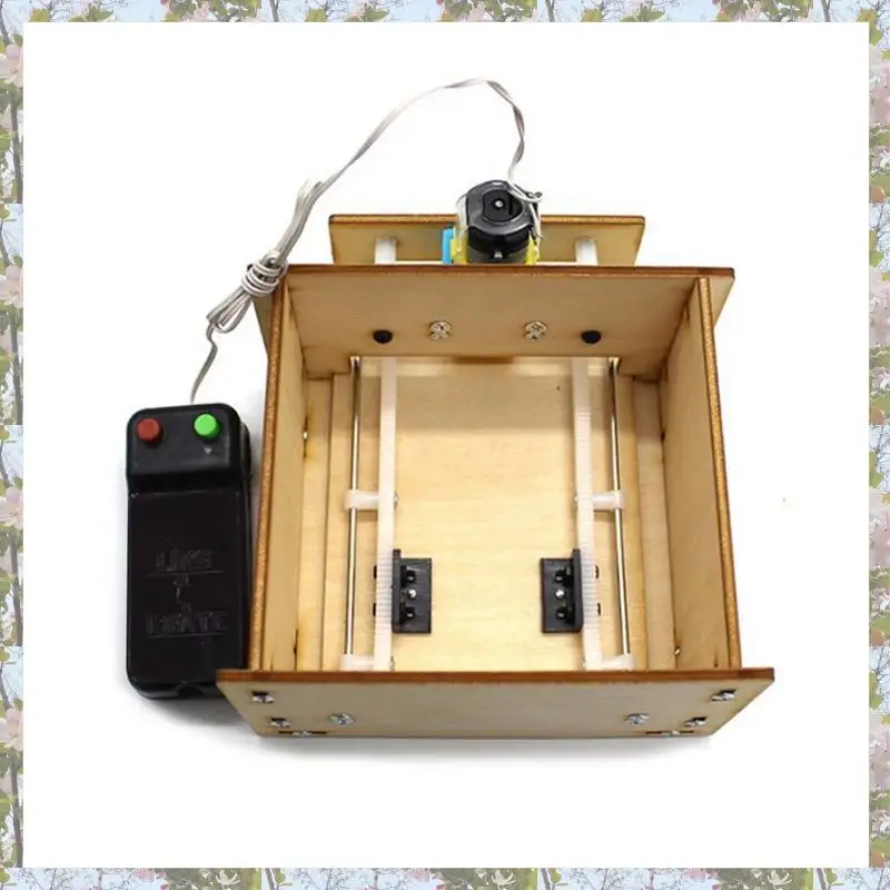 T84C-2X Wooden Lift Door No. 1 Self-Made House Garage Model Electric Door Kit DIY Technology Gizmo
