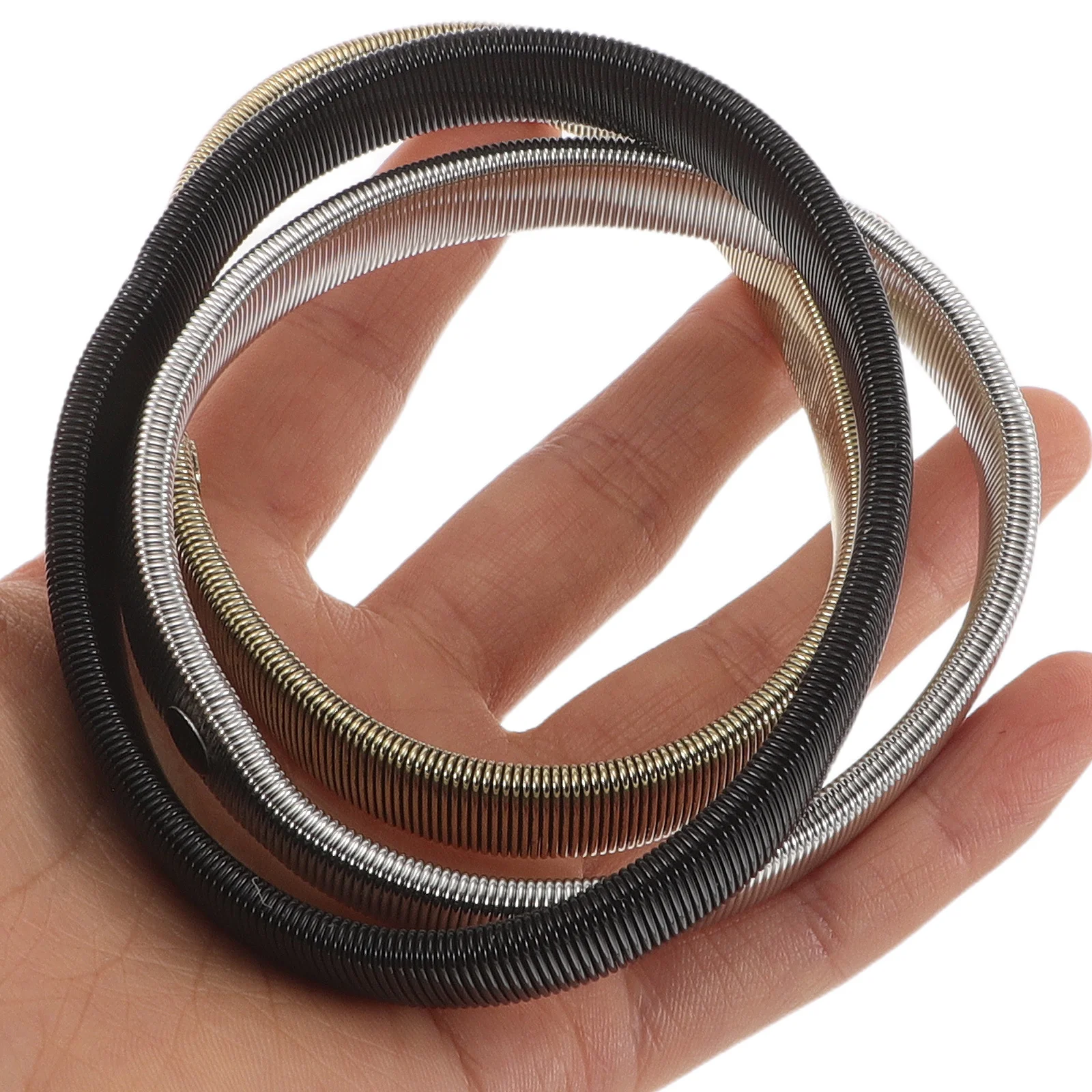 

6pcs Adjustable Metal Shirt Armbands Elastic Sleeve Holders Anti-Slip Cuff Garters For Work Party Formal Occasions Shirt