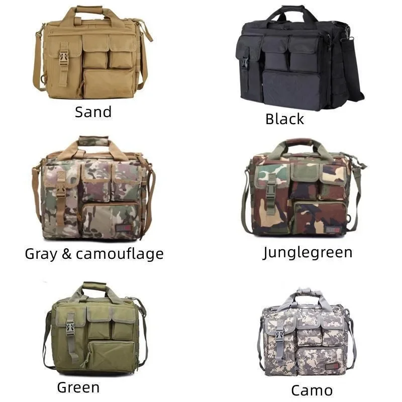 New Backpack Strategic Nylon Messenger Shoulder Bag Laptop Handbags Briefcase Outdoor Multifunction Wear-resistant Climbing Bag