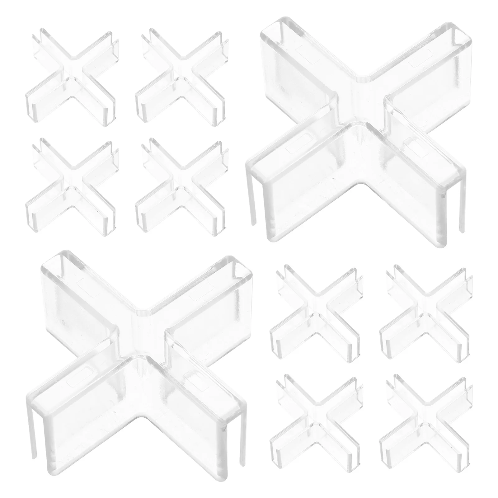 10 Stück Klebeband Glas Clip Klemme Befestigung Aquarium Halterung Halterung Ecke transparente Geländer Klemmen