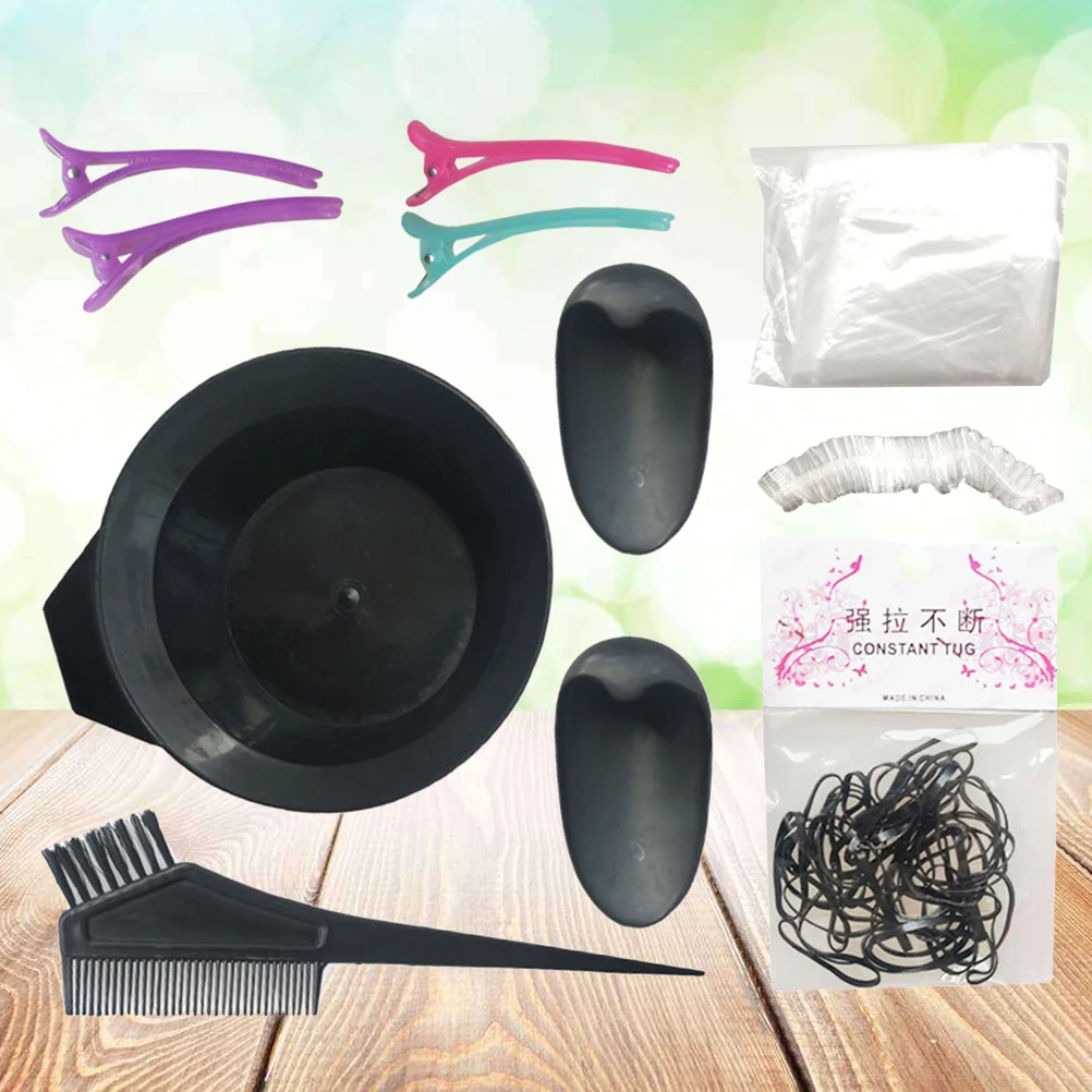 

13Pcs Professional Hair Dye Kit Salon Coloring Tools Home Tinting Set Washable Reusable Bowl Gloves Cape Hair Dye Kit