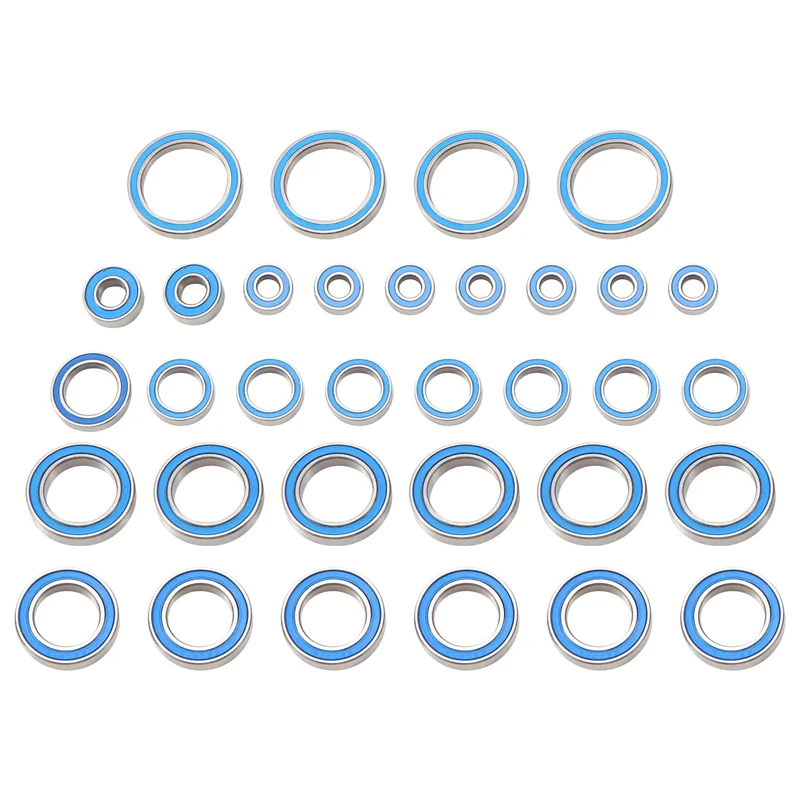 33PCS Rubber Sealed Ball Bearing Kit for 1/5 Traxxas X-Maxx XMAXX 8S RC Car Upgrades Parts