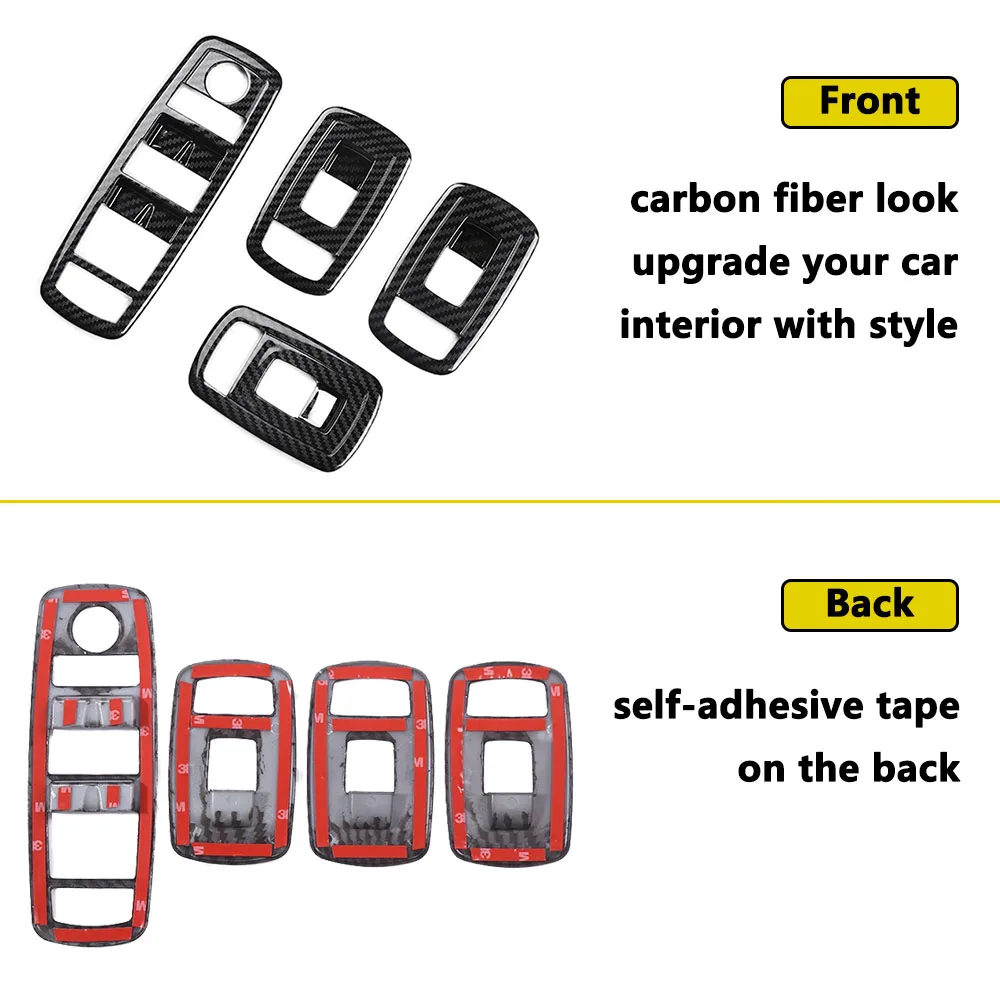 Window Lift Button Panel Cover Trim for Maserati Levante 2016-2023 Ghibli 2014-2023 Window Switch Panel Decoration Car Accessory