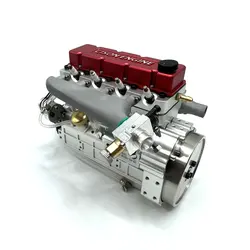 CISON OHV L4 motore a benzina a quattro cilindri motore a quattro tempi in metallo Kit modello giocattolo motore a combustione interna modificato fai da te