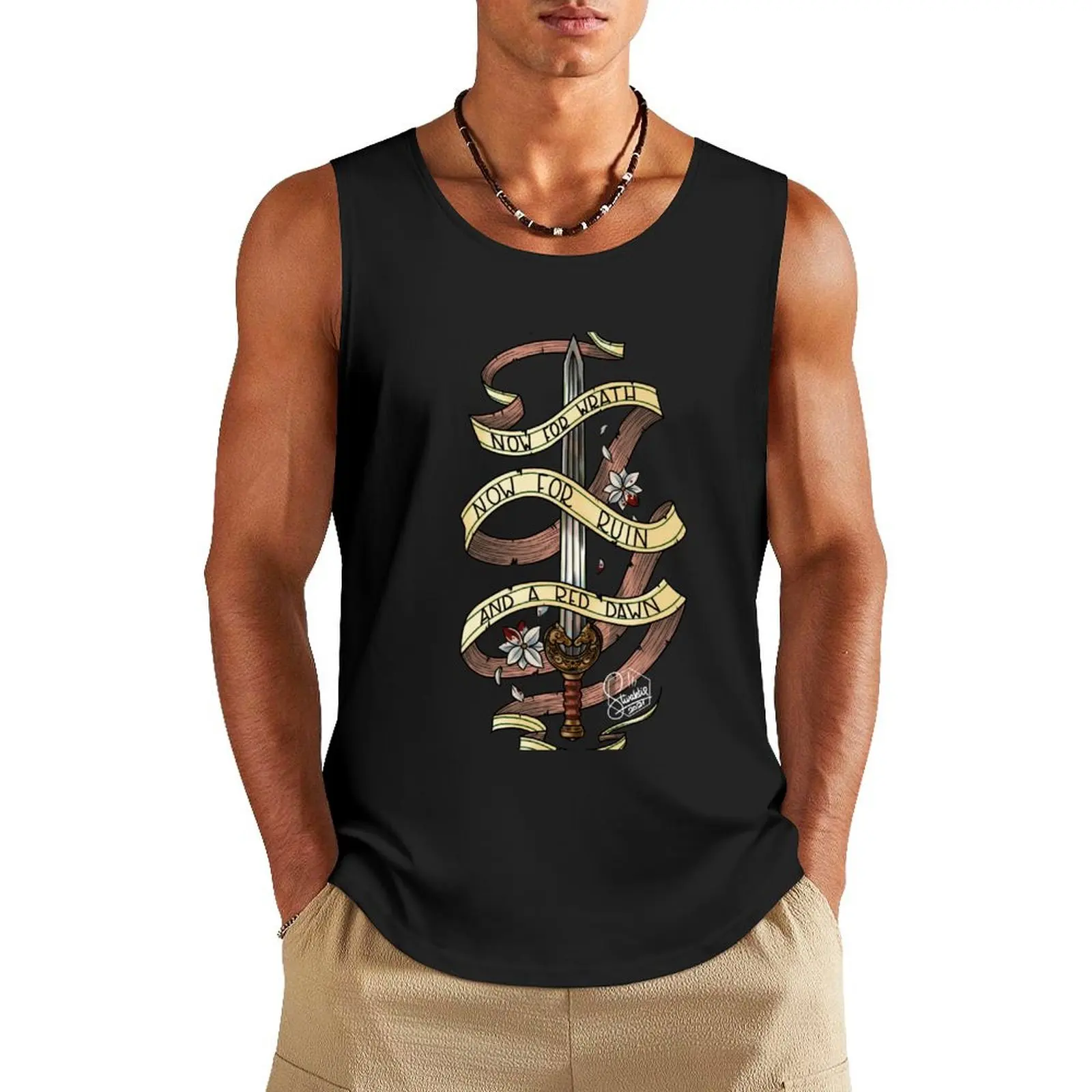 

Now for Wrath Tank Top Man sleeveless shirt singlet for men