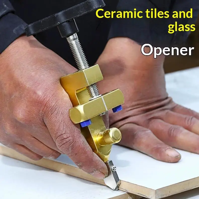 2 In 1 Glass & Ceramic Diamond Cutter Portable Sharp Roller Cutting Tool for Home Handcraft Tile Stained Glass Processing