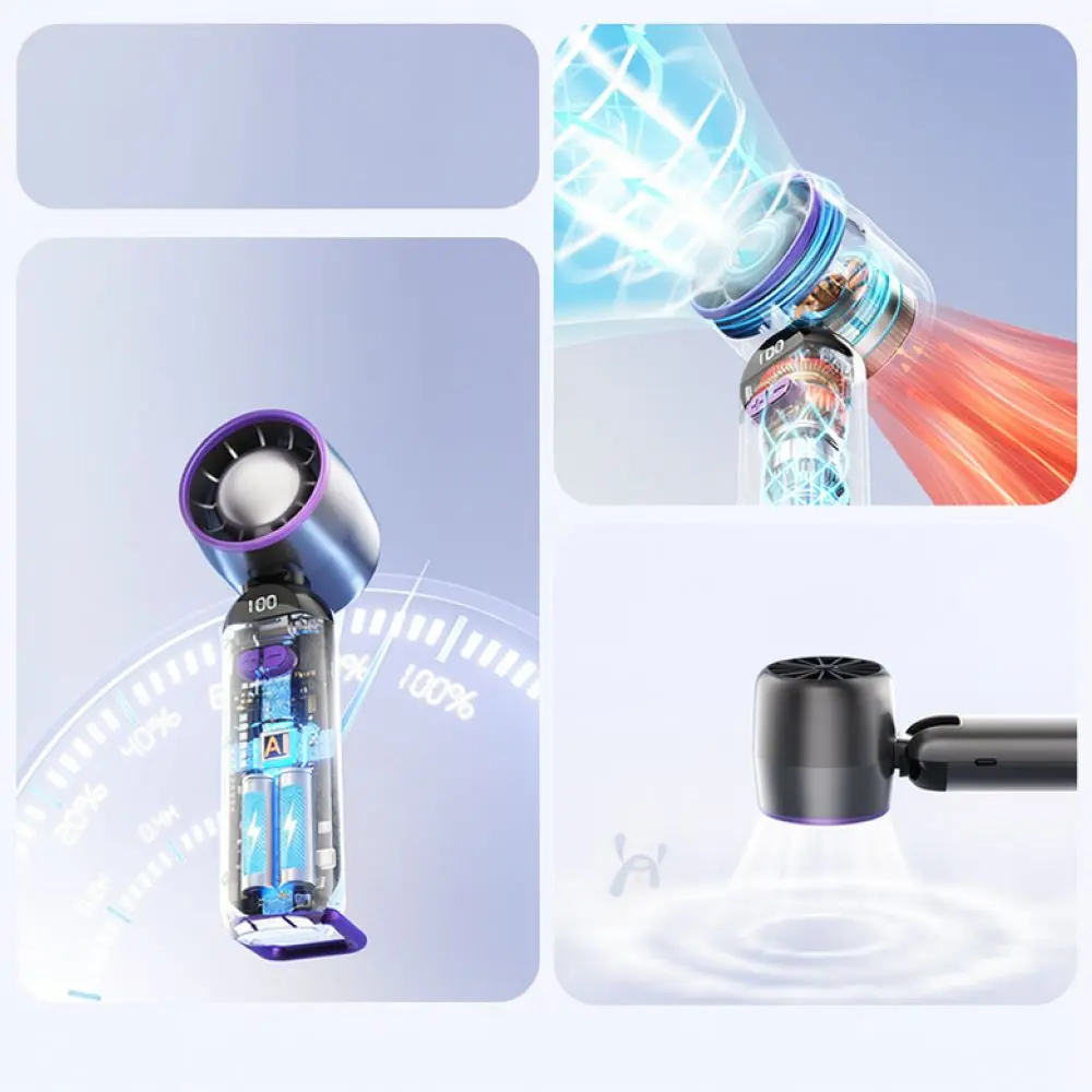 Mini Electric Lash Fan Portable USB Rechargeable Eyelash Blower For Grafting Eyelash Extension Fast Drying Cooling Tool