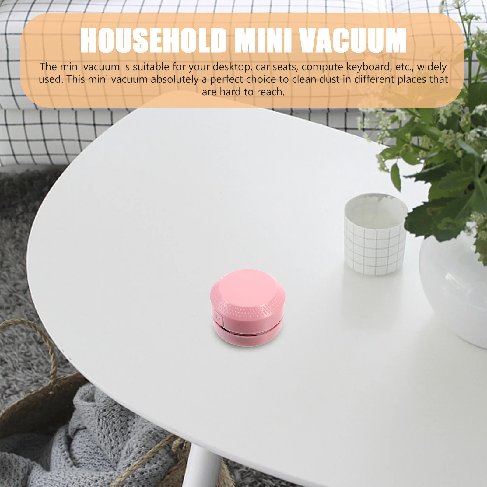 

Mini Handheld Desk Vacuum Portable Desktop Cleaner Multi-Function Table Vacuum Lightweight Dust Cleaner for Home Office