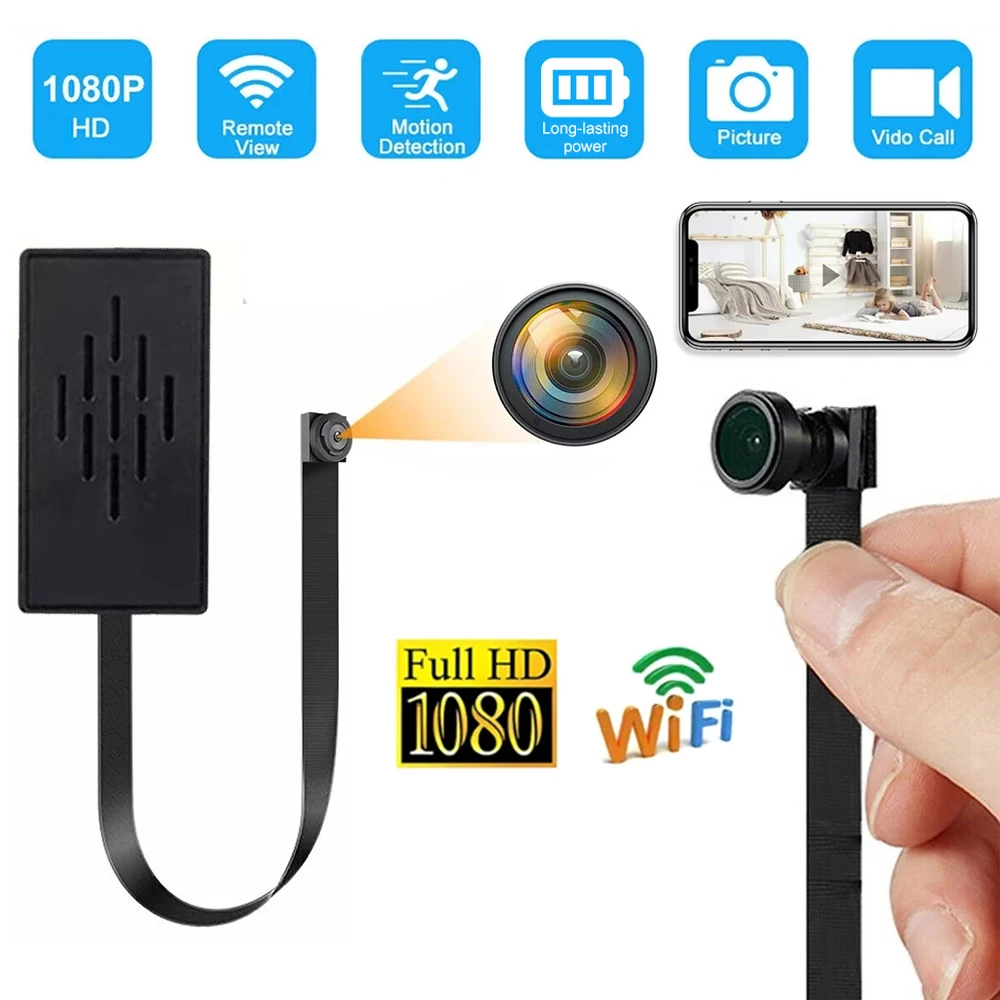 

Mini Camera HD 1080P DIY Portable Wireless Module Video Recorder Motion Detection WiFi Camcorder Support Remote View P2P Camera