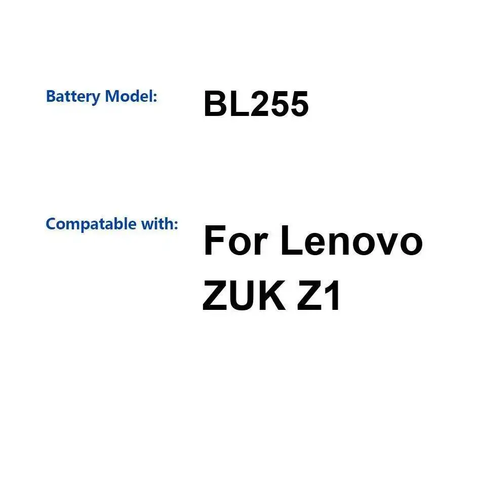 

Для Lenovo Zuk Z1 BL255 аккумулятор мобильного телефона 4100 мАч экологически чистый