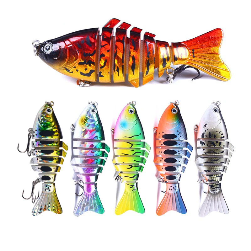 Swimbait multiarticulado 7 secciones – Señuelo hundible para lubina - imagen 2