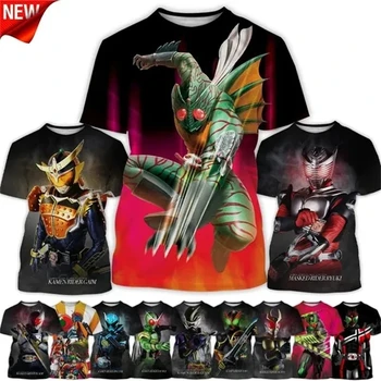 New Japanese TV Series Kamen Rider 3D Printed T-shirt Summer Fashion Men Women Casual O Neck Short Sleeve T Shirt Hip Hop Tops