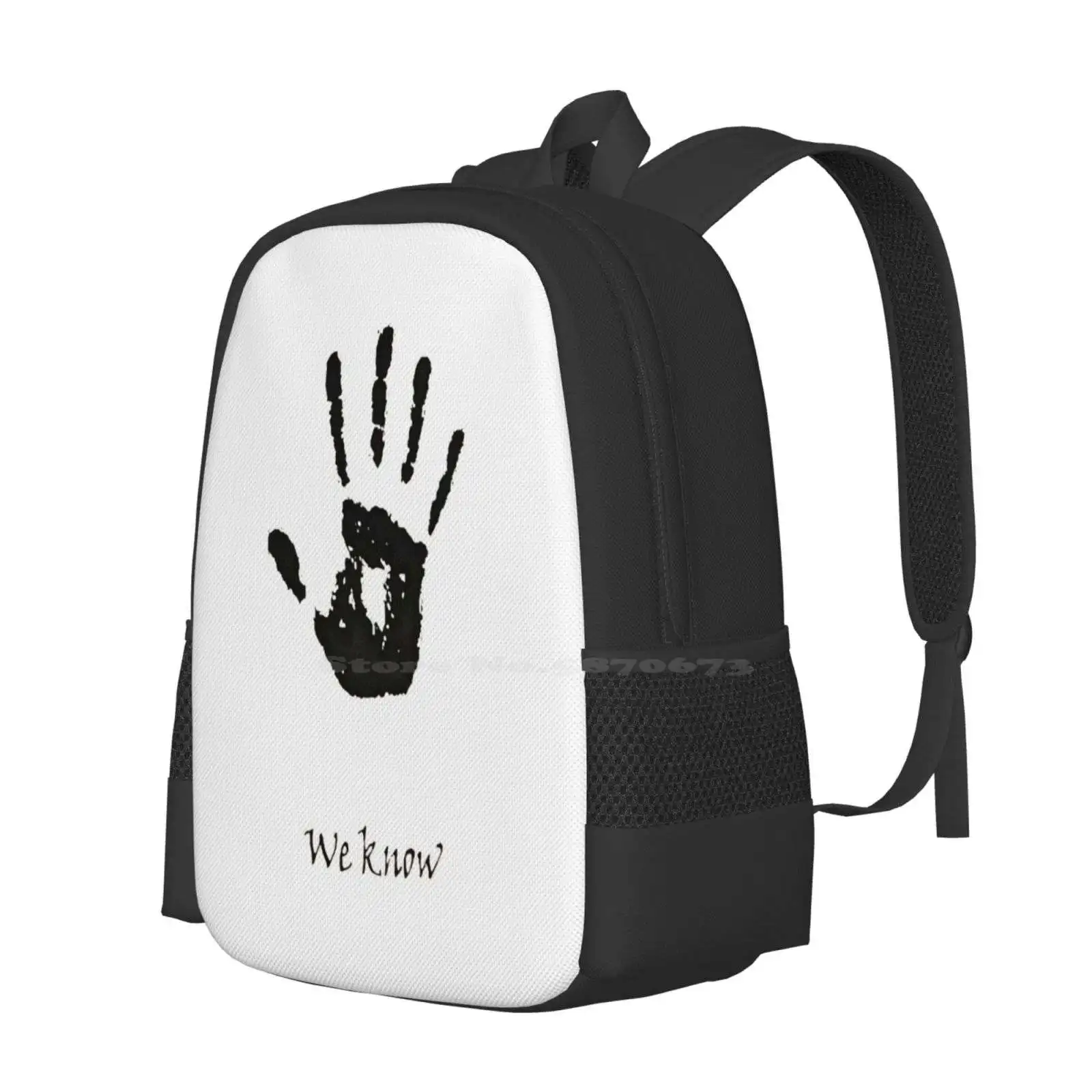 Dark Brotherhood Knows.. You'Ve Been Bad! Hot Sale Schoolbag Backpack Fashion Bags We Know Dragon Born Bathesda Rpg Assassin image 2
