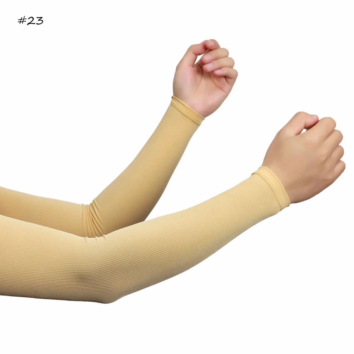 

Новые мягкие рукава из ледяного шелка, дышащие эластичные солнцезащитные нарукавники, удобные для бега, вождения, спорта на открытом воздухе, сплошной цвет