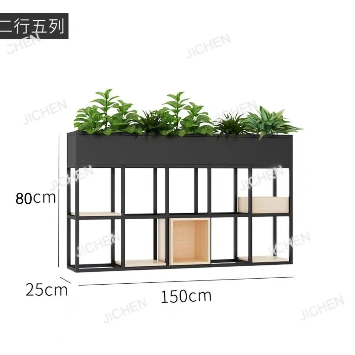 

JC Simple Modern Wrought Iron Partition Rack Office Restaurant Hotel Booth Industrial Style Decorative Screen