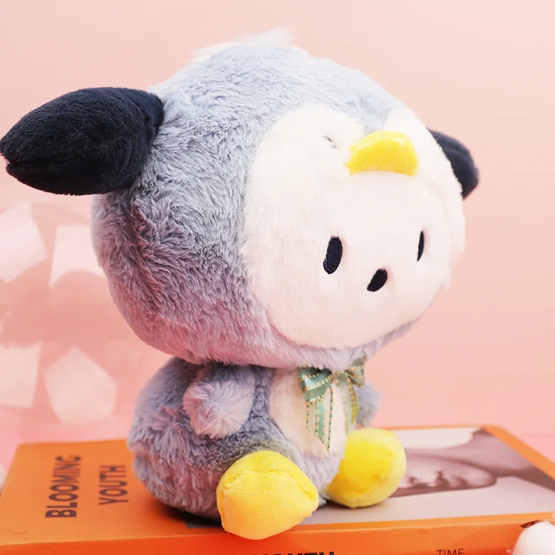 Cute Sanrio Pochamii Pochacco Plush Toys Cosplay Penguin Melody Stuffed Animal Kawaii Anime Puppy Baby Children Dolls For Girls