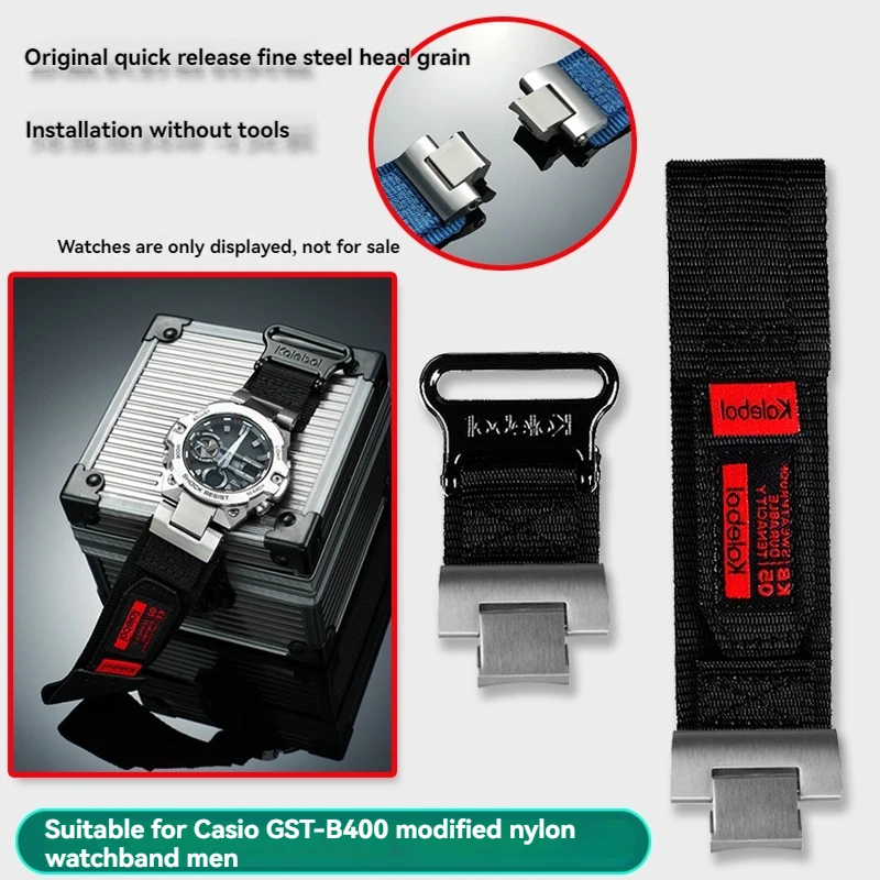 

Для Casio G-SteeL GST-B400 браслет на запястье 2025 новый модифицированный нейлоновый ремешок gst-b400 металлический переходник из нержавеющей стали ремешок для часов
