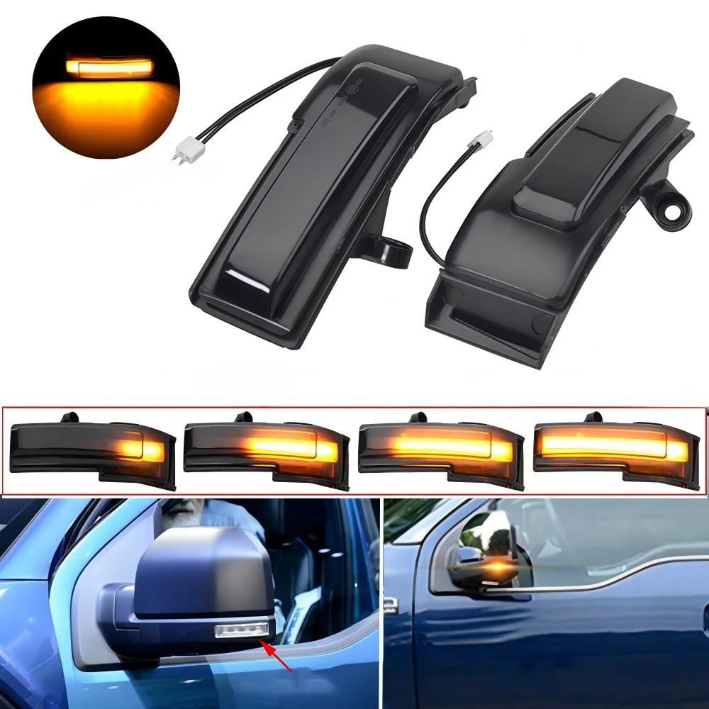 Für Ford F-150 F150 Dynamischer LED-Blinker für Rückspiegel, Blinklicht 2015 2016 2017 2018 2019 2020