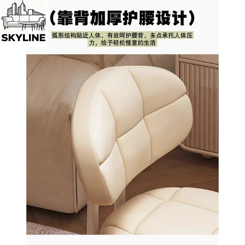 Silent Rolling Wheeled Backrest Stool, Heavy-duty Low Bench with Universal Wheels for Indoor Household Space
