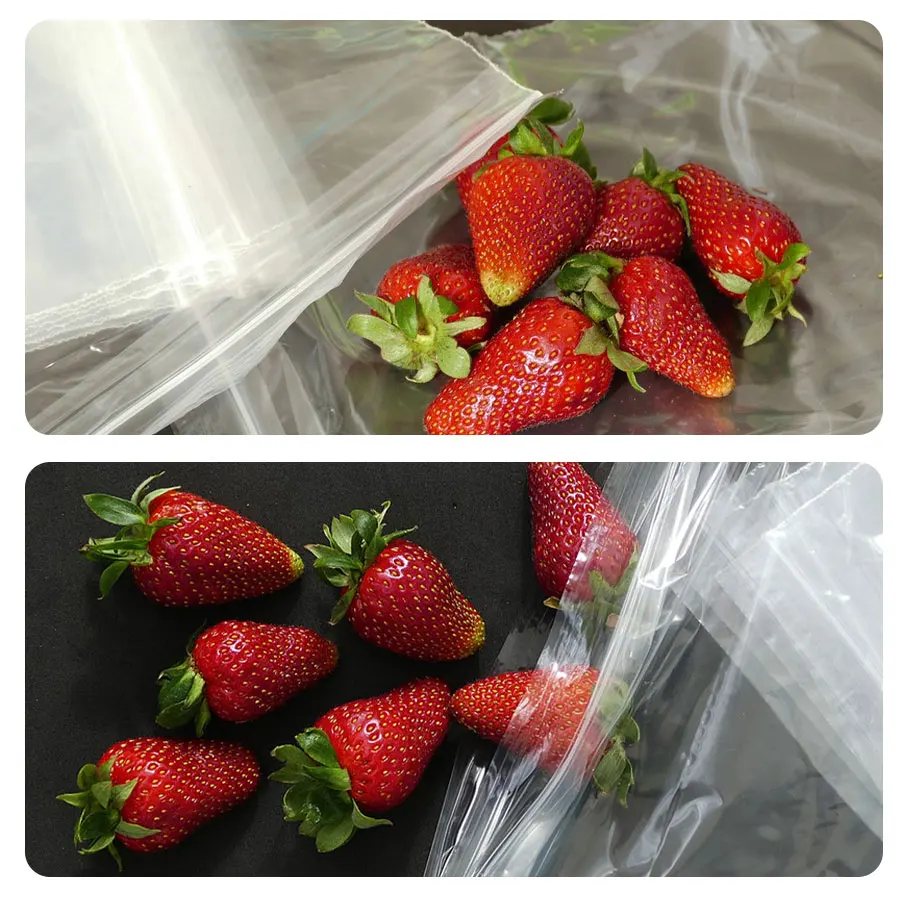 Reusable Clear Plastic Zipper Bags Resealable Storage Bags for Gifts Snacks Jewelry Small Items - Image 4