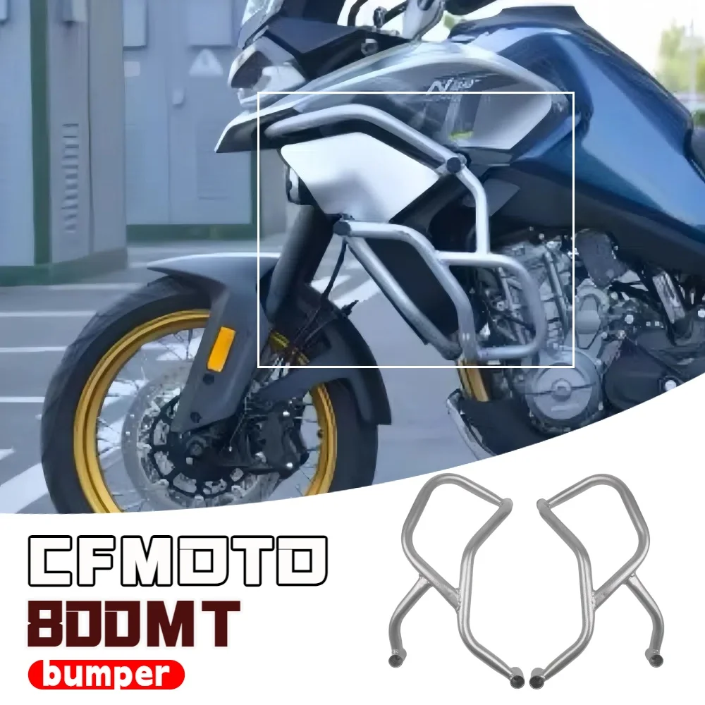 

Suitable for CFMOTO 800MT 2021-2024 motorcycle modified reinforced bar 800MT anti-fall and anti-collision bumper guard bar guard