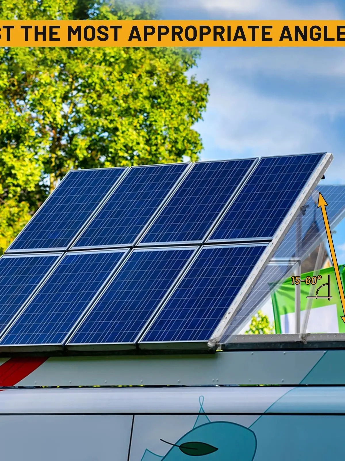 Solarpanel-Montagehalterungen, 2/1 Sets 45 Zoll verstellbar mit klappbaren Neigungsbeinen, geeignet für 100~500 Watt Solarpanel.