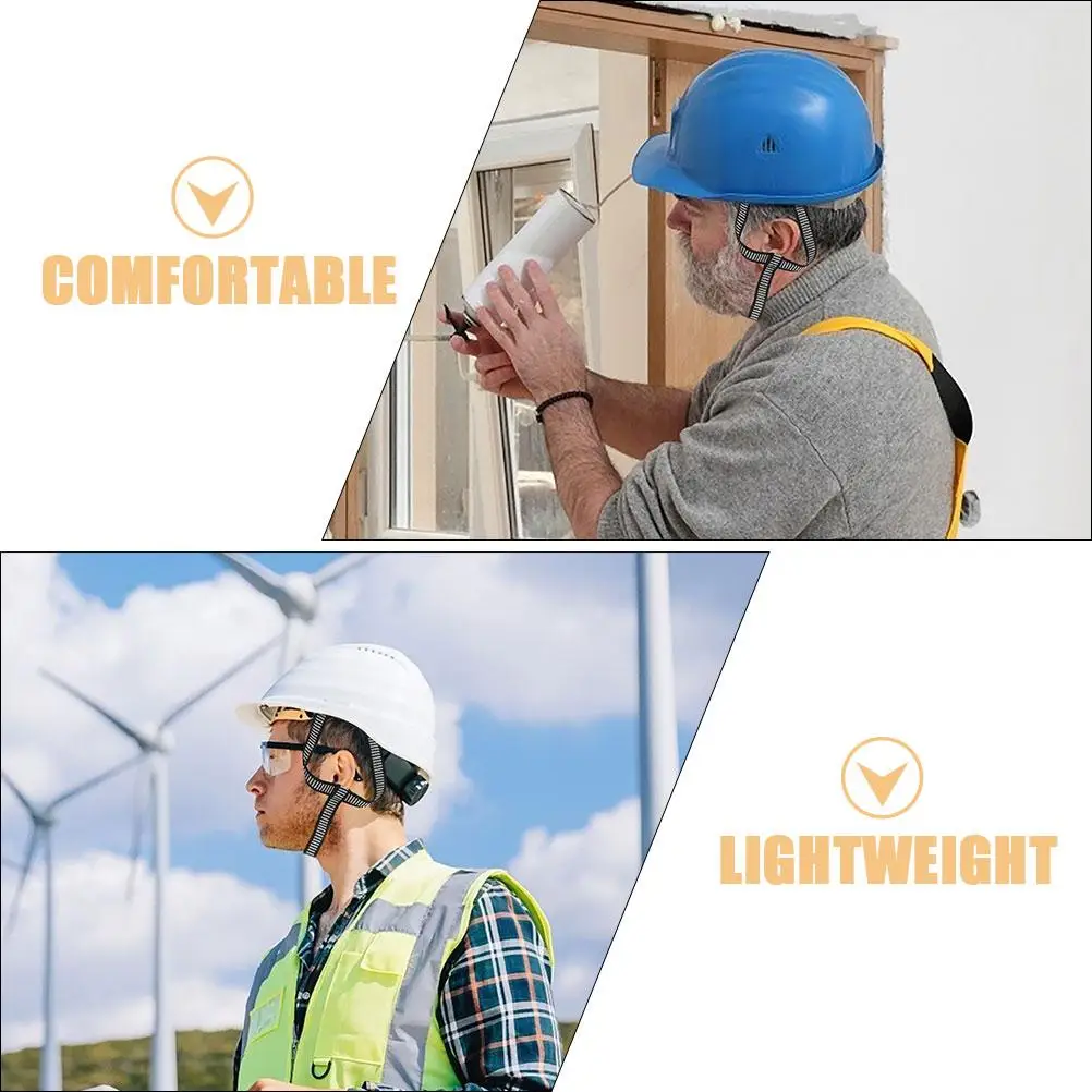 2pcs Hard Hat Chin Strap H Shape Strap Adjustable Chin Cord Helmets Strap for Construction Indust