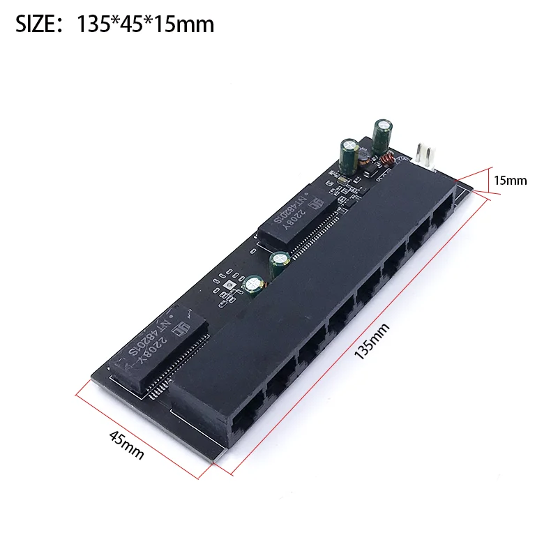 Commutateur de protocole standard avec fonction Watchdog, POE OUT, 802, 3 Tains, AT, 48V, 100 Mbps, 8 ports