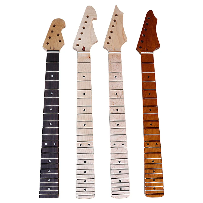 

Guitar Neck Maple Guitar Accessories Small Head Neck 22 Frets Matte Finish Guitar Neck for DIY