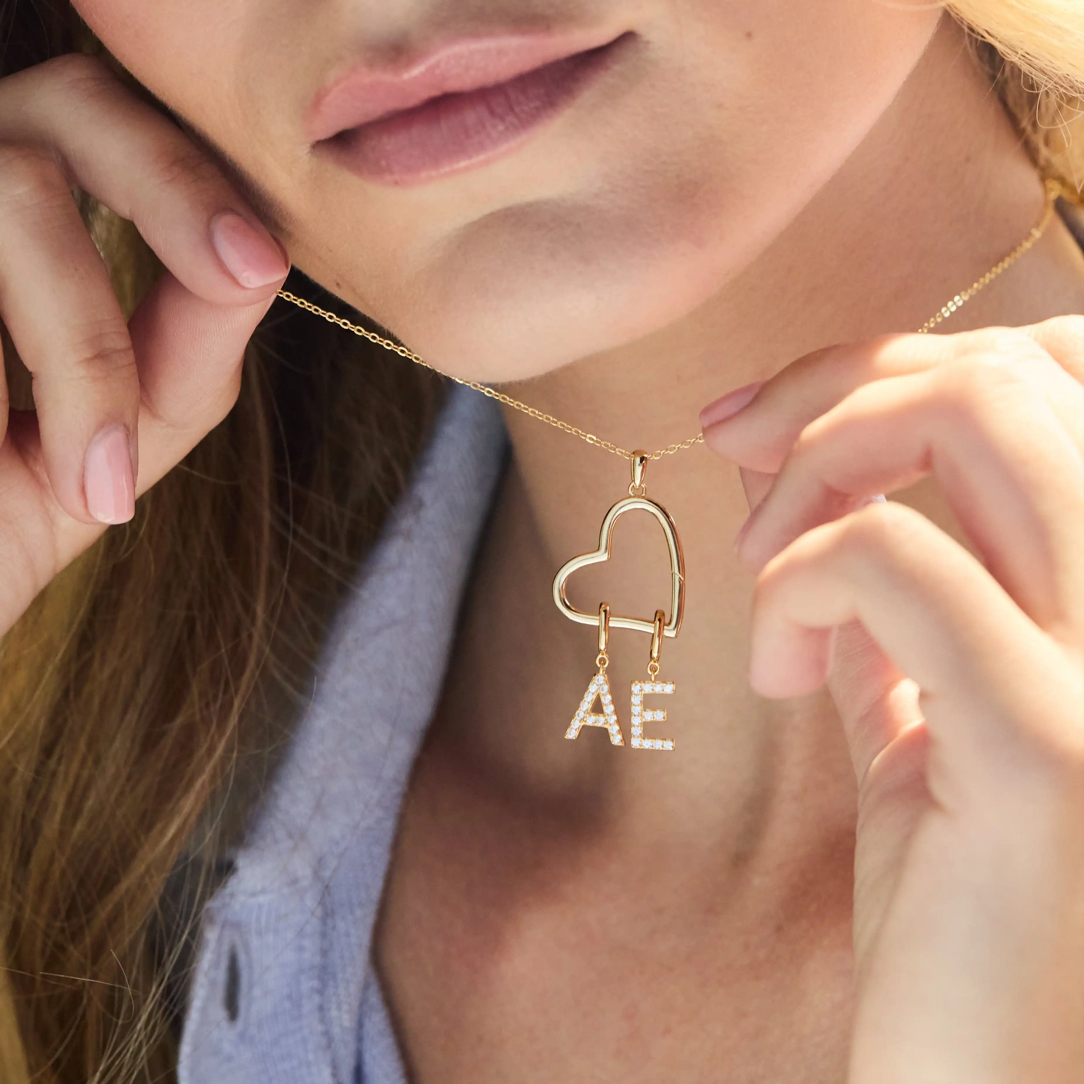 Personalizowany naszyjnik z ot – Initial Letter Necklace 18K Gold recenzja i cena