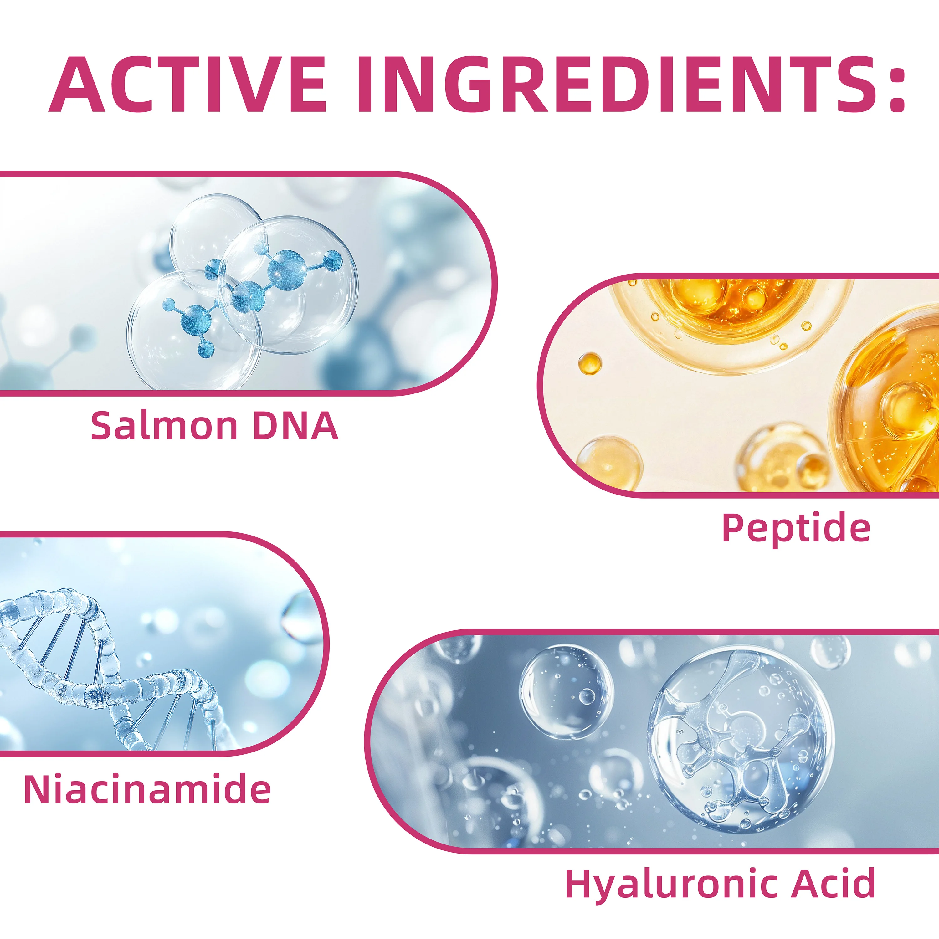 Ottilavie Salmon DNA PDRN Light Peptide Serum: Deep Moisturizing, Refreshing & Non-Greasy Facial Essence for All Light Skin Type