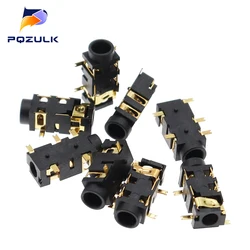 10PCS 3.5MM Headphone PJ-327A Gold-Plated Patch SMD Audio Earphones/Headphone Socket PJ327A