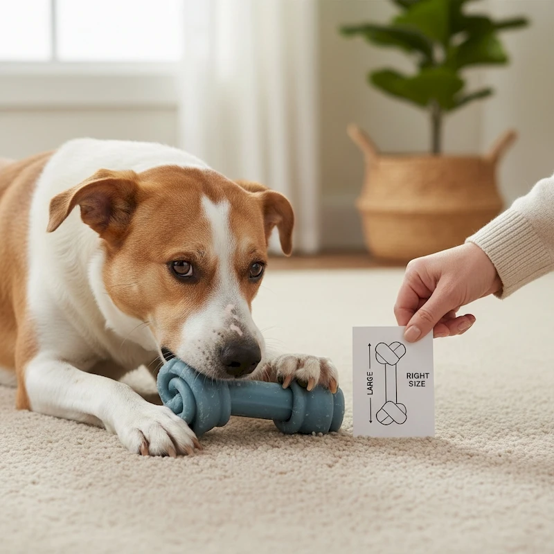 Mordedor osso nylon: como escolher o tamanho certo e evitar acidentes na mastigação