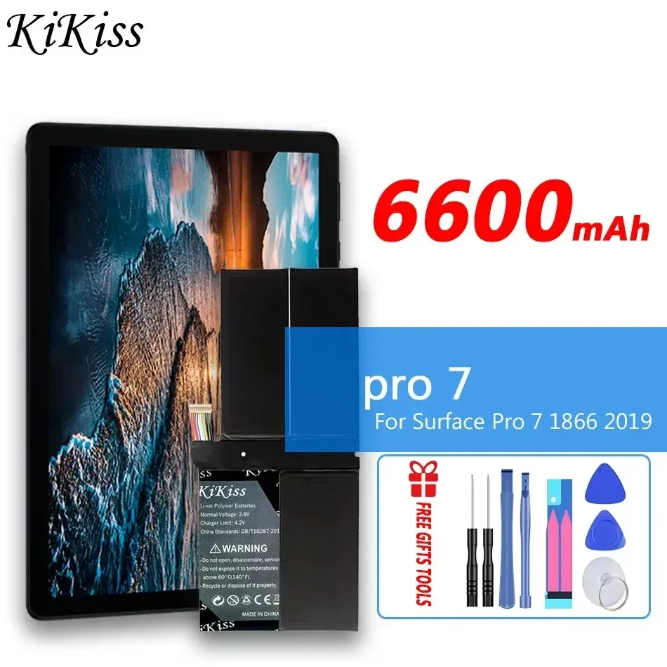 

Аккумулятор KiKiss G3HTA061H 6600 мАч для Surface Pro 7, 1866, 2019, 12,3 дюйма, аккумулятор для планшета Sereis