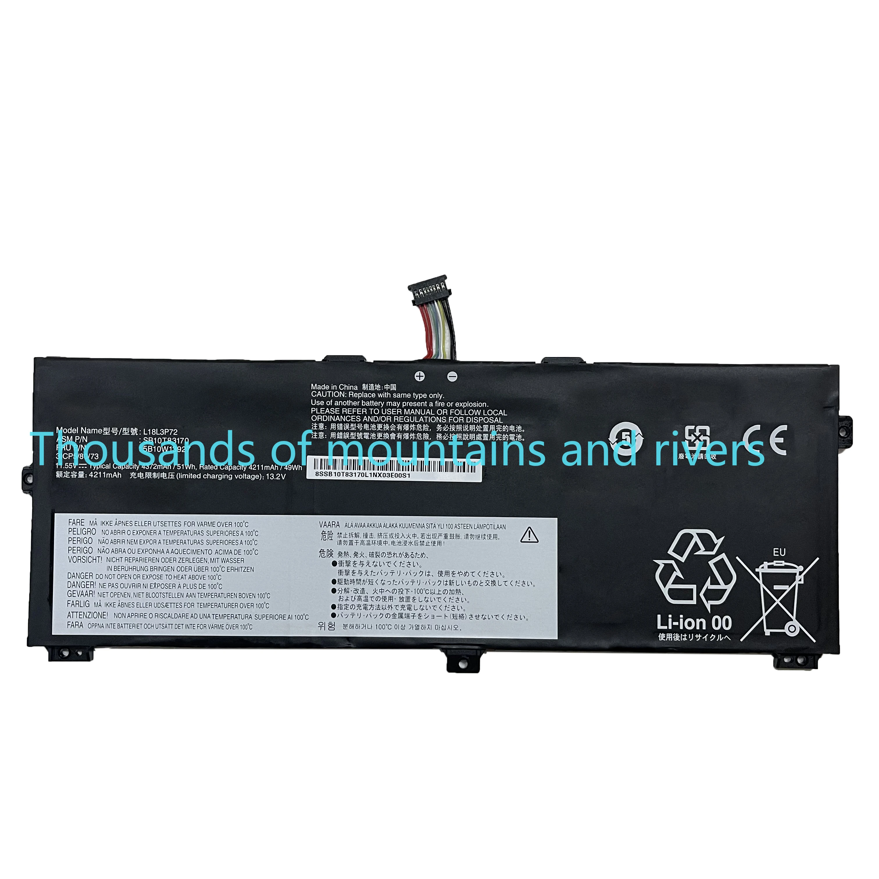 

KingSener L18L3P72 L18M3P72 Аккумулятор для ноутбука Lenovo ThinkPad X13 Yoga 1st Gen ThinkPad X390 Yoga Series L18S3P72 L19M3P71