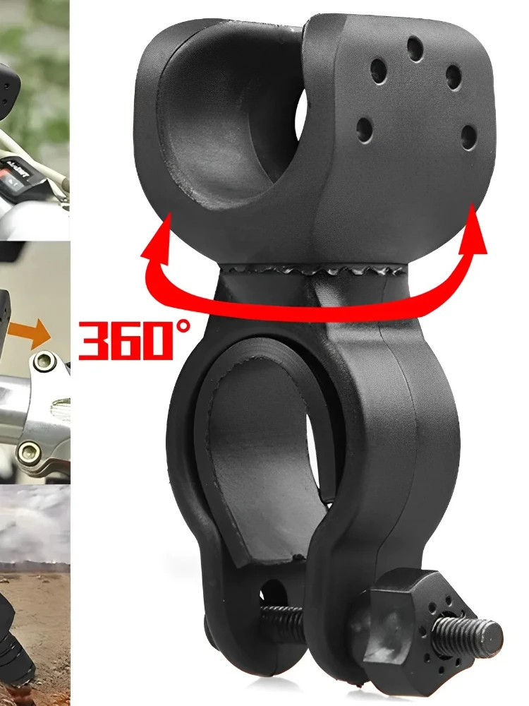 AliExpress XIWANGFIRE 360 Degree Rotatable Bike Light Bracket MTB Road Bike LED Flashlight Mount Holder Universal Flashlight Holder Front Light Clip
