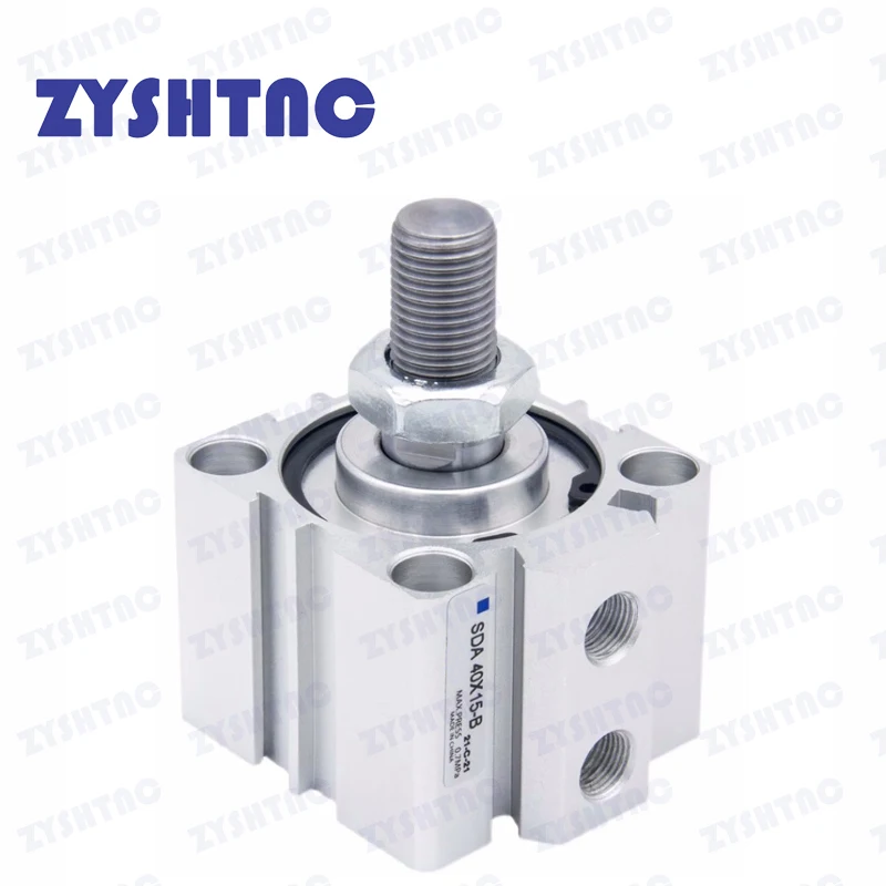 Compact Cylinder SDA-B SDA20 SDA25 SDA32 SDA40 SDA50 SDA63 Stroke 5/10/20/25/30 Double Acting Air Pneumatic Piston Cylinder