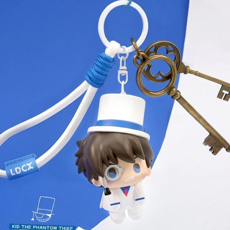 Genuíno detetive conan pendurado bonito exploração caixa cega pingente chaveiro decoração brinquedos periféricos boneca pingente brinquedos presente