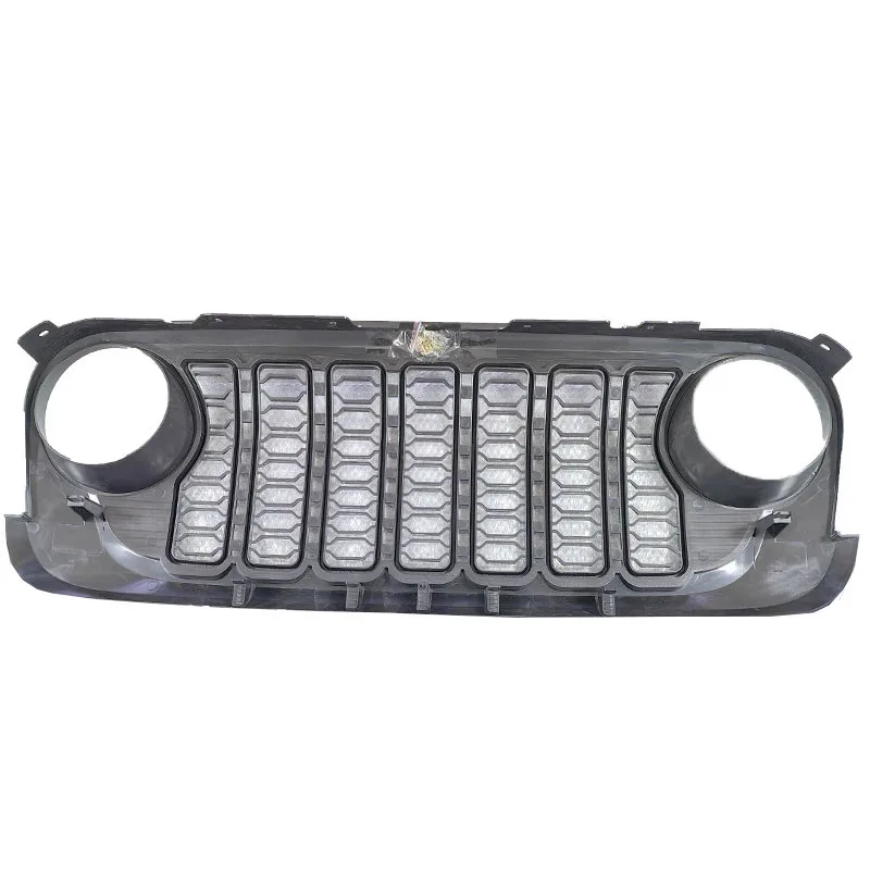 2007-2017 For Jeep Wrangler JK Upgrade Grill JK Style New Design Decoration Black Front Bumper Mesh Grille Racing Grills
