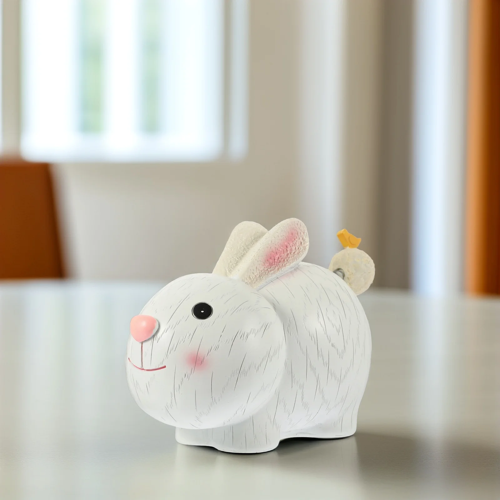 

Resin Bunny Savings Coin Jar Desktop Decor Novelty Piggy Bank Gift Rabbit Money Pot Toy Bank For Kids For Decor Item