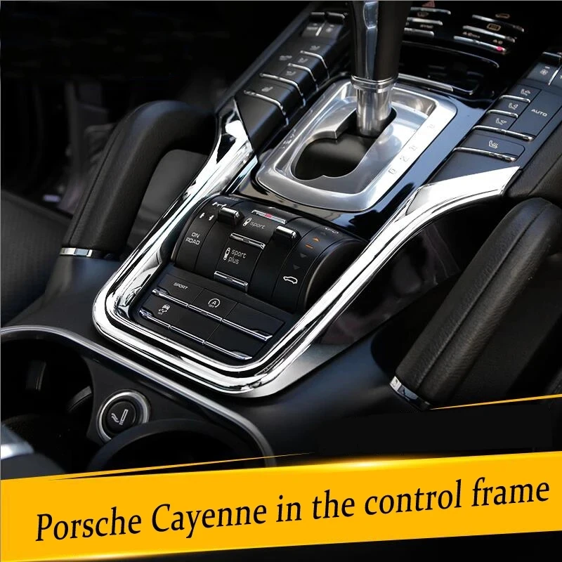 

Center Console Gear Shift Box panel Sequins decorative Cover trim Stickers For Porsche Cayenne 2011-2017 Car-Styling Accessories